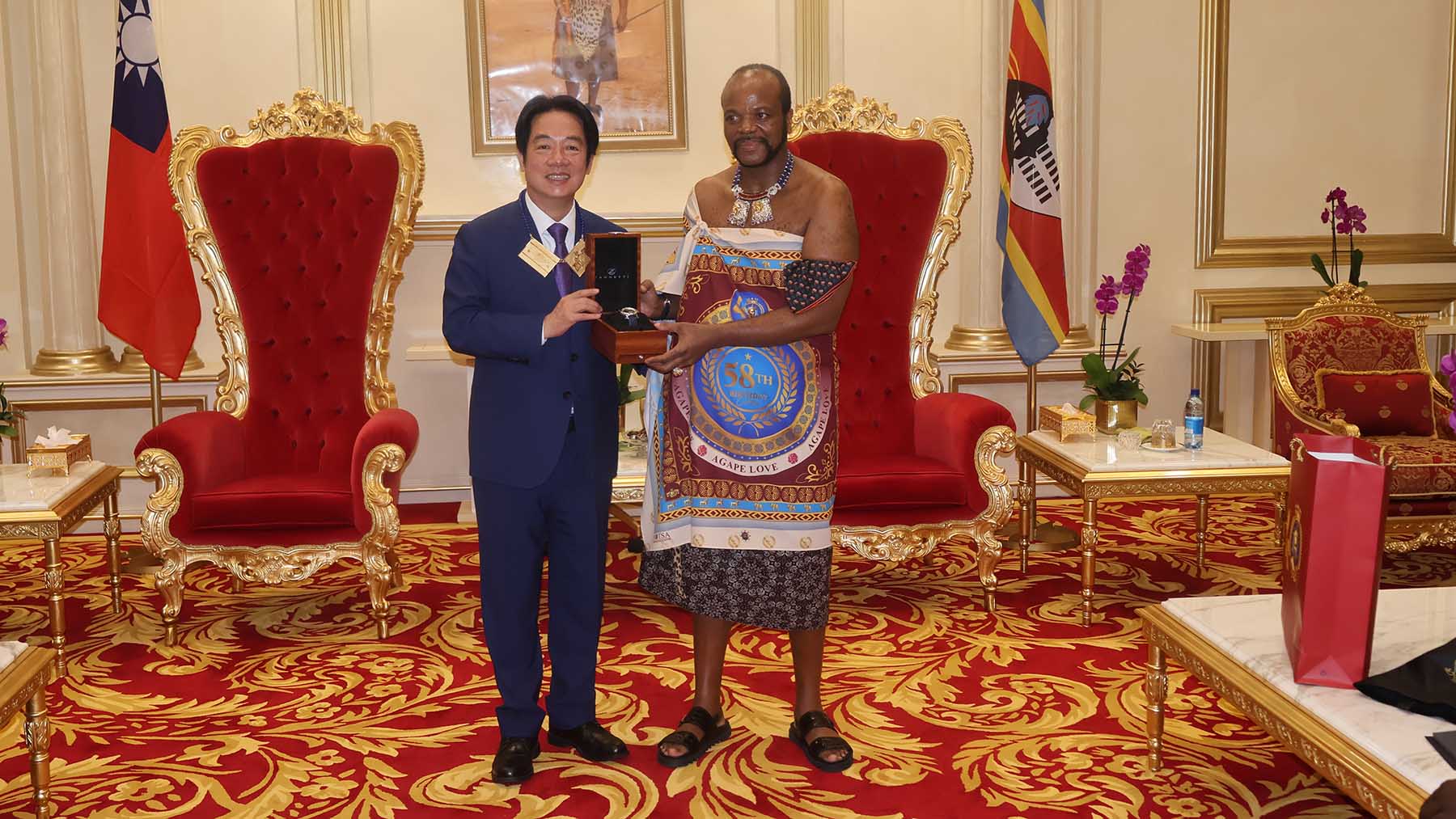 Taiwan president lands in Eswatini